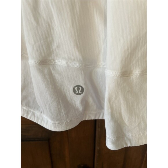 🥰NWT$78 Lululemon Pace Rival MR Skirt Long - White - Size 8 - Picture 5 of 5